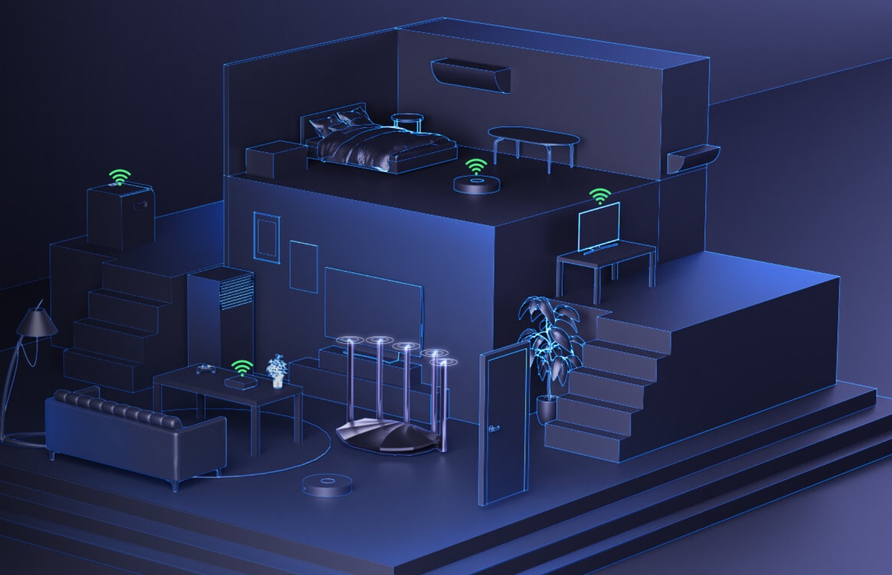 نقاط کور سیگنال وای‌فای در آپارتمان